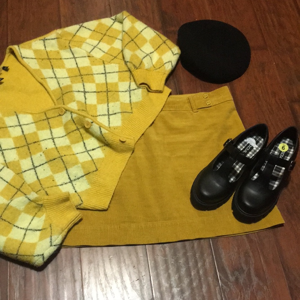 H&M Gold Cardigan